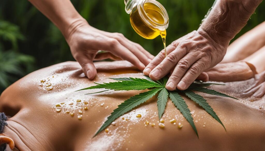 CBD topical absorption in massage oils