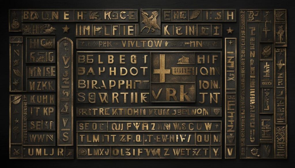 military alphabet print